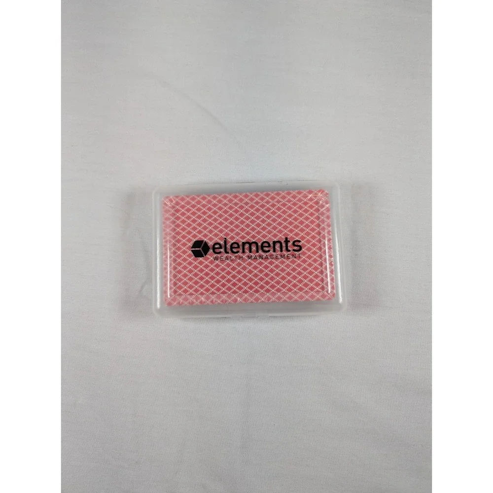 Elements Plastic Playing Card Storage Case With Sealed Playing Cards